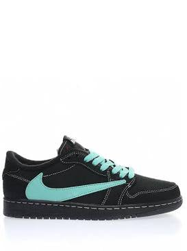 Travis Scott Jordan 1 low Phantom Black “Tiffany”